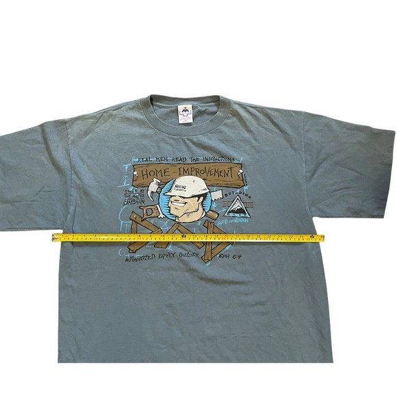 VTG 90s Anvil Men’s 2X Gray T-Shirt Home Improvement Master Craftsman - Picture 4 of 6